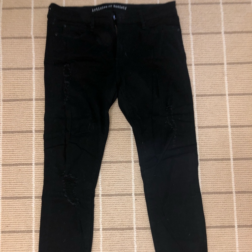 Articles of society black ripped jeans
